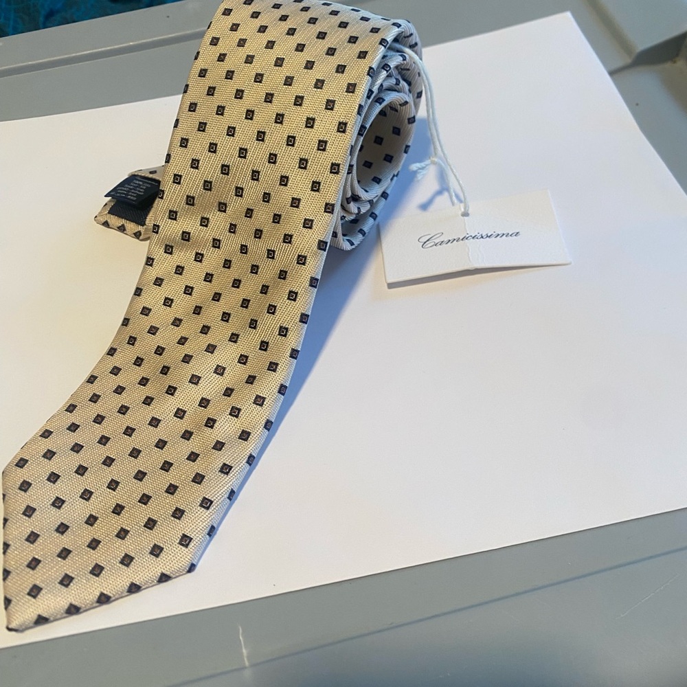 Camicissima Luxury Silk Designer Tie New W Tag